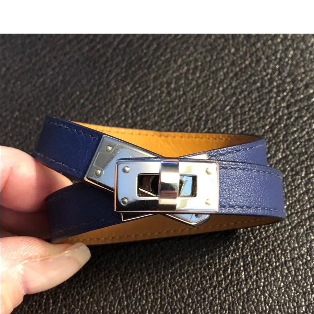 Hermes kelly double tour bracelet
